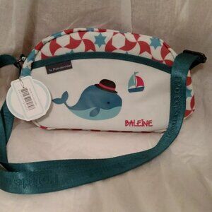 Korean Pot de Miel Baleine Whale Waterproof Side Backpack Shoulder Bag